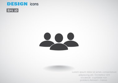 İnsanlar arama basit simgesi