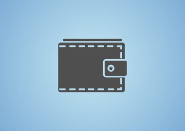 Basit cüzdan web simgesi