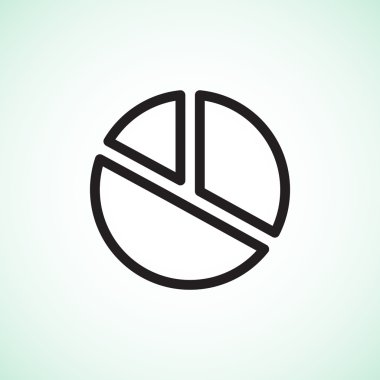 Yüzde kavramı yuvarlak web simgesi