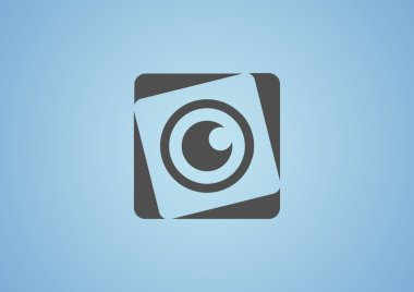 Objektif göz web simgesi