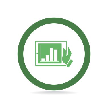 Dijital tablet basit web simgesi