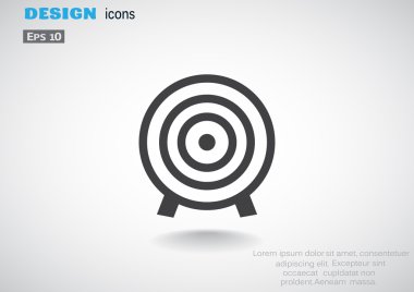 Yuvarlak hedef web simgesi