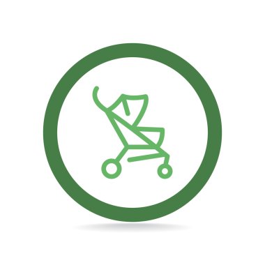 Bebek arabası anahat web simgesi