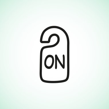 Etiket asılı üzerinde yazıt