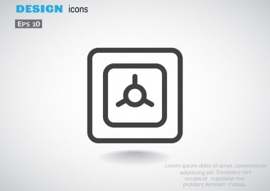 Güvenli illüstrasyon, banka ve para kavramı