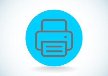 Yazıcı kağıt web simgesi ile
