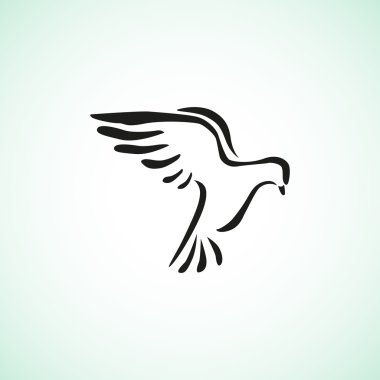 Güvercin basit web simgesi