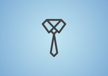 Düğümlü kravat web simgesi