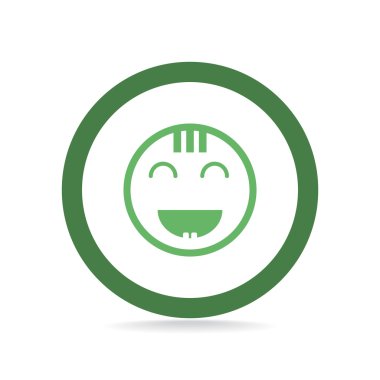 Mutlu bir çocuk yüzü doodle