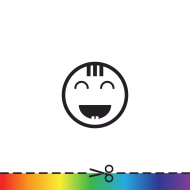 Mutlu bir çocuk yüzü doodle