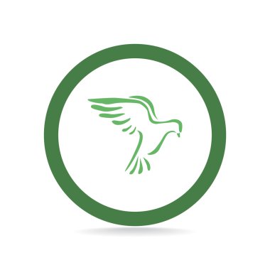 Güvercin basit web simgesi