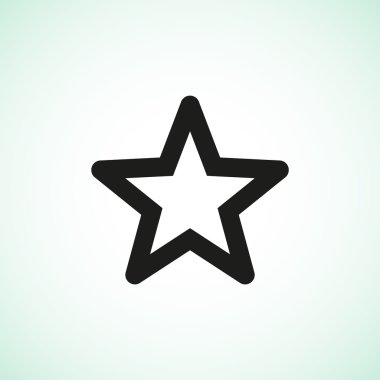 Simple star web icon