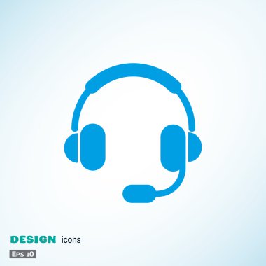 Kulaklık garniture web simgesi