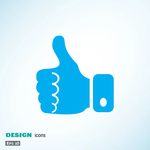 Thumb up web icon — Stock Vector