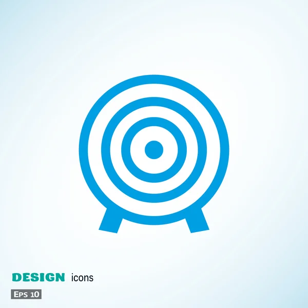 Rounded target web icon — Stock Vector