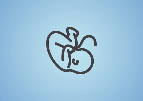 Embryon 赤ちゃんの臍のシンボル — ストックベクタ