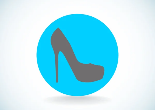 Female shoe web icon — Stock Vector