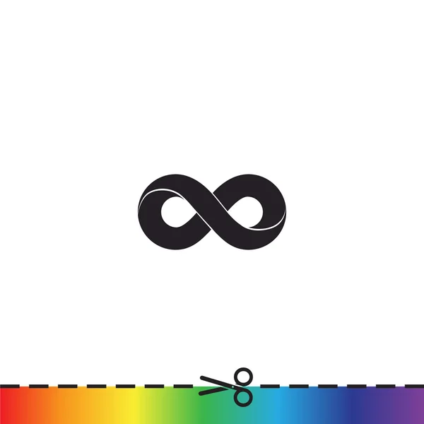 Infinity symbol web icon — Stock Vector