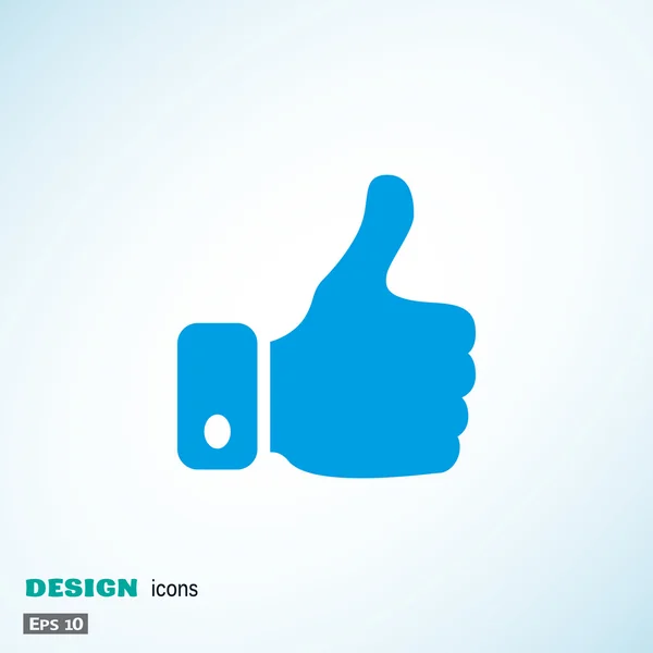 Thumb up web icon — Stock Vector