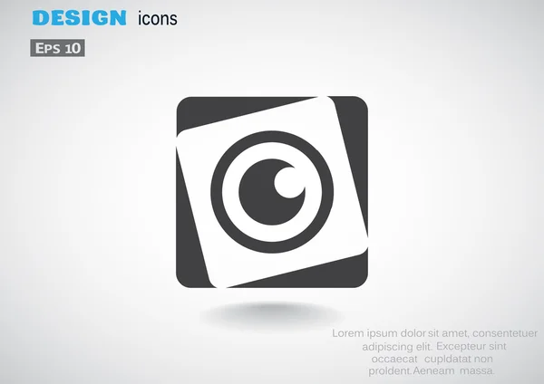レンズ目の web アイコン — ストックベクタ