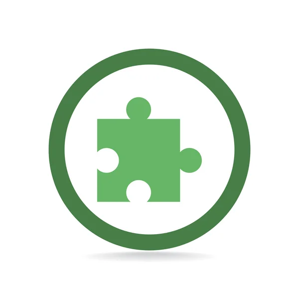 Puzzle élément simple icône web — Image vectorielle