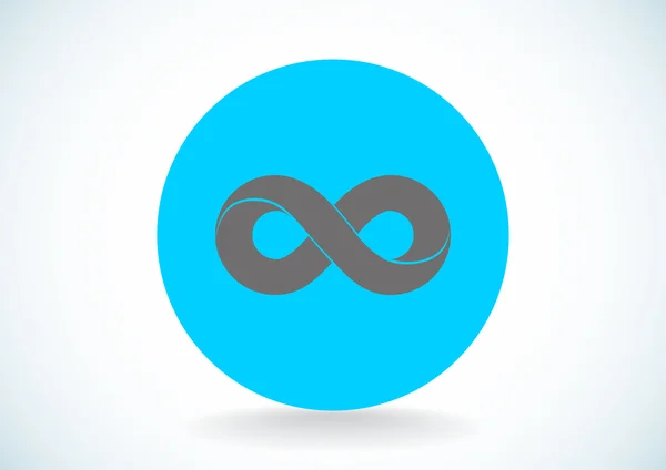 Infinity symboolpictogram web — Stockvector