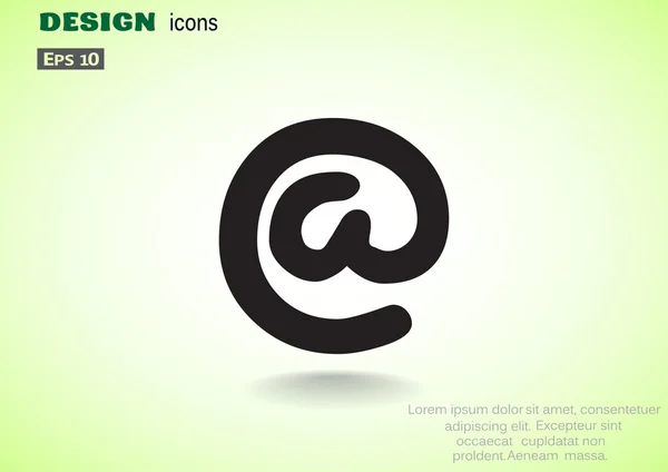 Signo de correo electrónico icono web — Archivo Imágenes Vectoriales