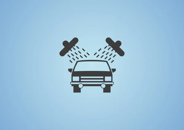 Mytí aut jednoduchý ikona — Stockový vektor