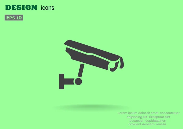 Cámara de vigilancia icono simple — Archivo Imágenes Vectoriales