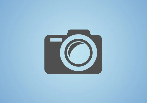 Fotocamera semplice icona web — Vettoriale Stock