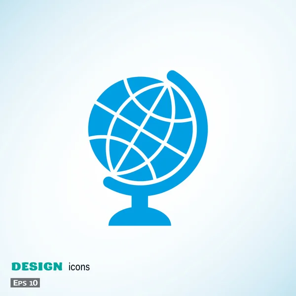 Simple globe web icon — Stock Vector