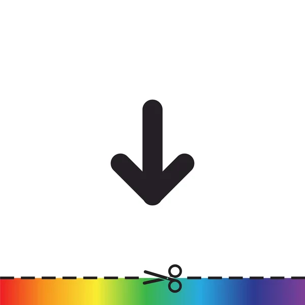 下向き矢印のアイコン — ストックベクタ