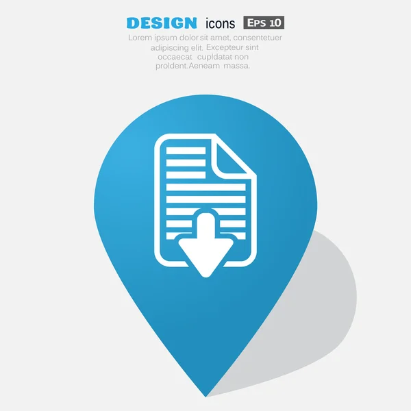 파일 웹 아이콘 다운로드 — 스톡 벡터