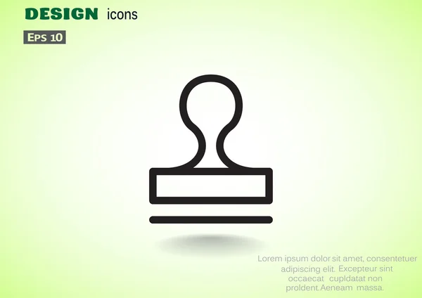 Sello sello icono concepto — Archivo Imágenes Vectoriales