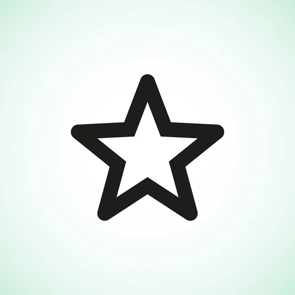 Ícone web estrela simples —  Vetores de Stock