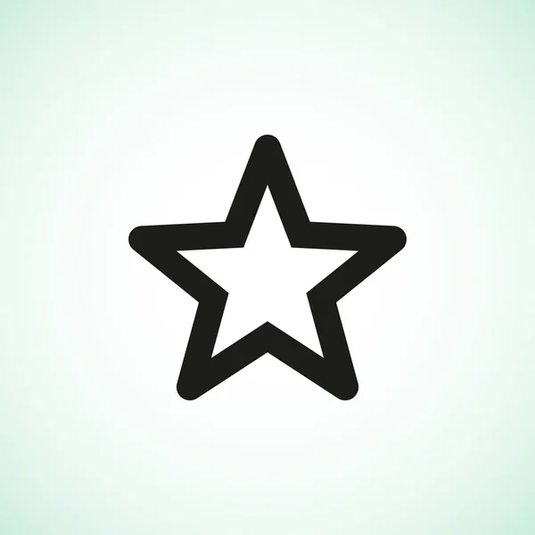 Simple star web icon — Stock Vector