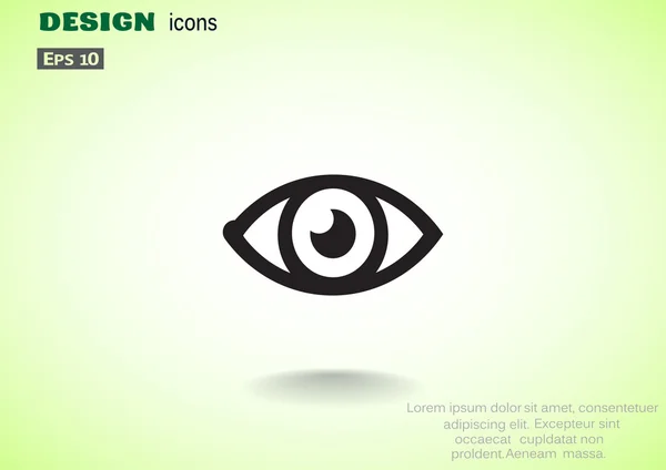 Regarder l'icône du web oeil — Image vectorielle