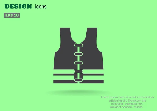 Life jacket web icon — Stock Vector