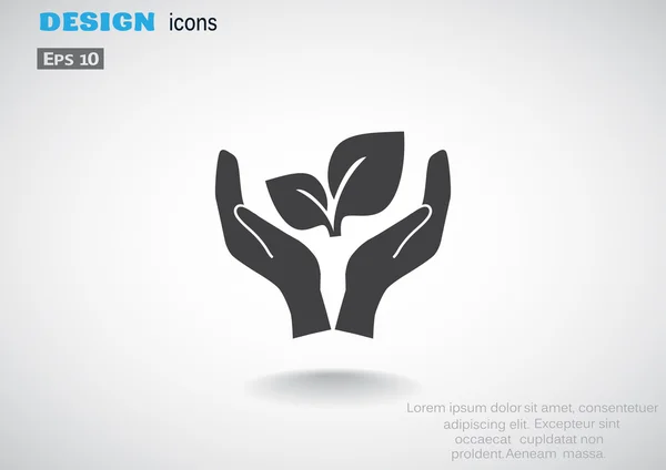 El simgesi yapraklarda