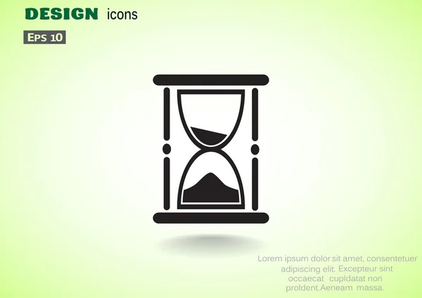 Sand clock web icon — Stock Vector