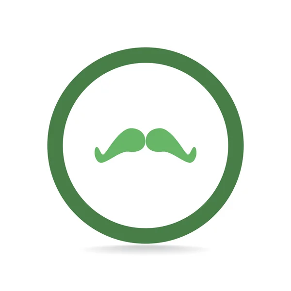 Moustache de caniche icône web simple — Image vectorielle