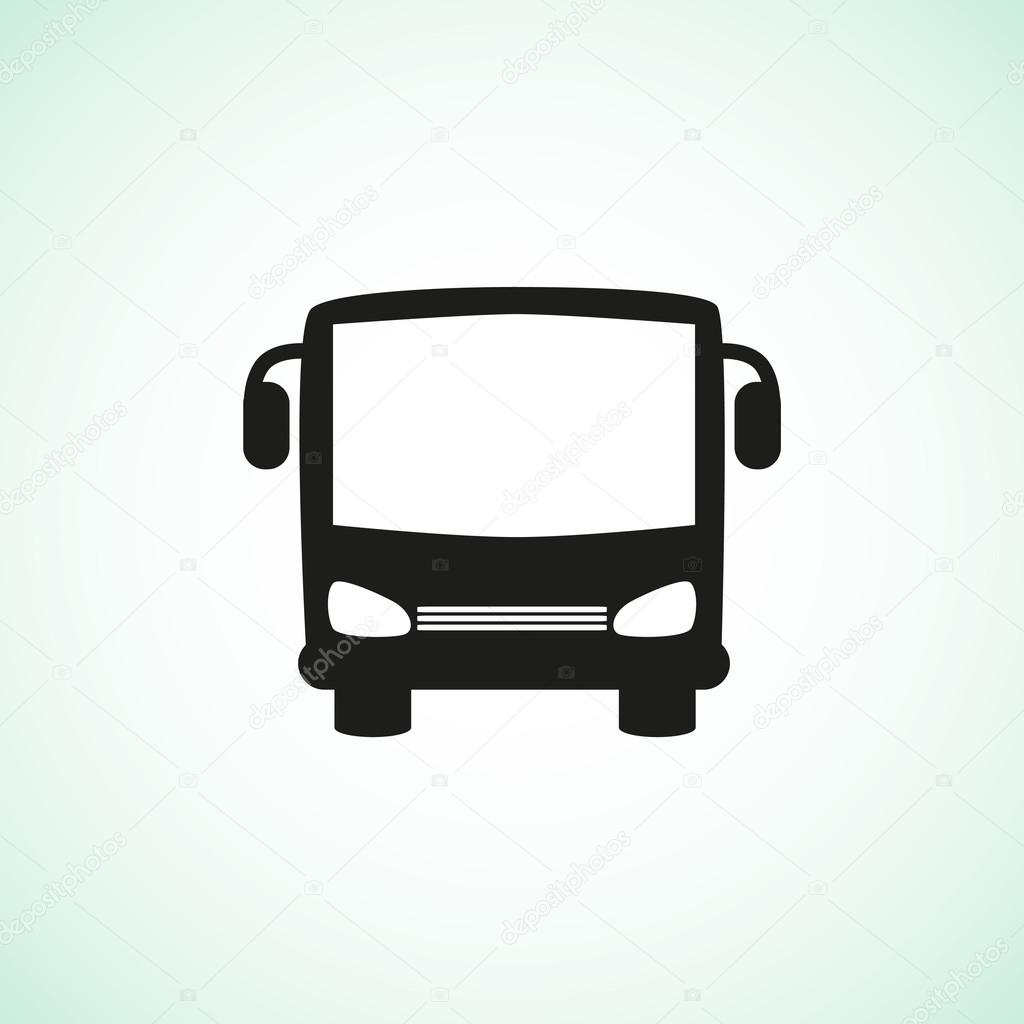 Simple bus front web icon