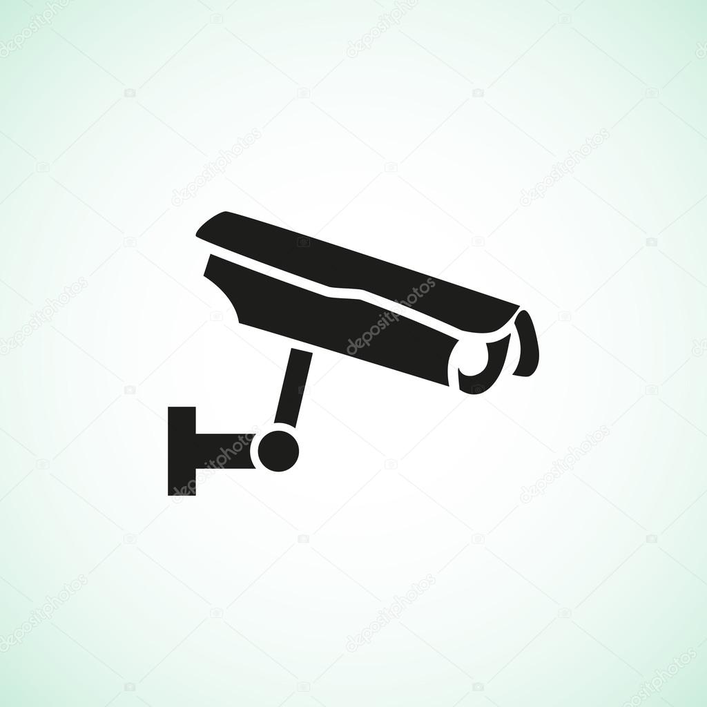 Surveillance camera simple icon