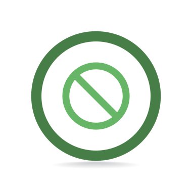 yasak işareti web simgesi