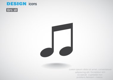 Not ile müzik web simgesi