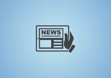 Dijital tablet basit web simgesi