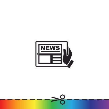 Dijital tablet basit web simgesi