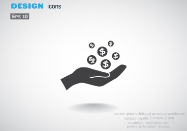 İnsan eline düşen paraları