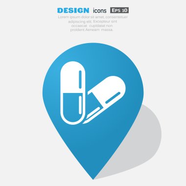 Tıbbi hapları web simgesi