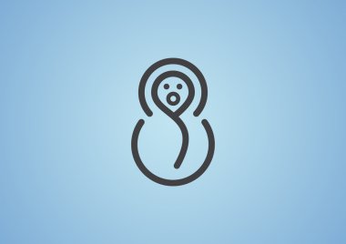 신생아 아기 swaddling 옷 기호에